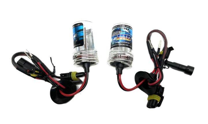 auto-style-ชุดหลอดไฟ-xenon-hid-55w-หลอดไฟ-บัลลาสต์-เป็นชุด-1คู่-ขั้วh11-24v-มีค่าสี-3000k-4300k-5000k-6000k-8000k-10000k-12000k-พร้อมจัดส่งในไทย