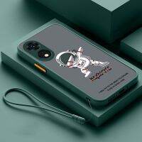 A58 OPPO 4G A78 5G เคสใสโปร่งแสง A78หลังนักบินอวกาศฝาแข็งผิวด้านแบบเกล็ดน้ำแข็งปลอกโทรศัพท์พีซี