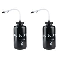 2X SHOKE Lacrosse Water Bottle with Long Straw BPA Free Plastic Goalie Boxing Water Bottle 1 Liter for Sport C