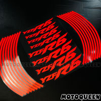 17 Inch 8 X Custom Iner Rims Decals Motorcycle Wheels Reflective Stickers Stripes waterproof For YAMAHA YZF R1 R3 R6 YZFR3