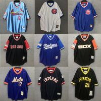 เสื้อยืดเบสบอลแขนสั้นสไตล์ฮิปฮอปแฟชั่นฤดูร้อนสําหรับผู้หญิง MLB jersey