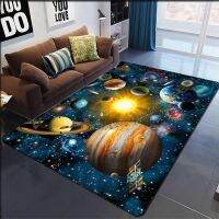 【SALES】 3D Universe Planet Living Room Carpet Room Home Fashion Floor Mat Area Rugs Furry Carpet Bedroom Decor Entrance Doormat Alfombra