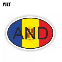 YJZT 9.9CM*6.6CM Personality Andorra AND Country Code Car Sticker Decal PVC 6-0233 Nails  Screws Fasteners