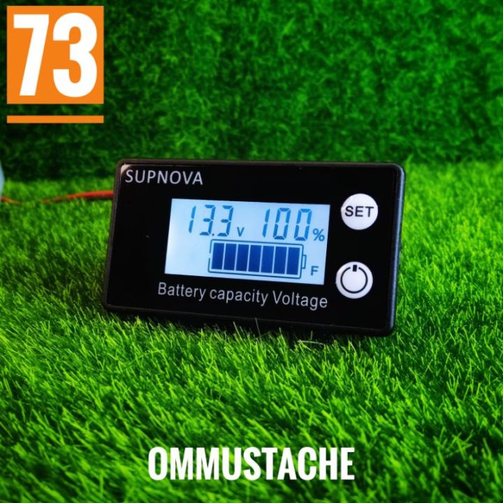 volt-meter-supnova-โวลต์มิเตอร์-12v-72v-เปอร์เซ็นต์แบตเตอรี่-แบตตะกั่วกรด-ลิเธี่ยมไอออน-ลิเธี่ยมฟอสเฟต-life-po4