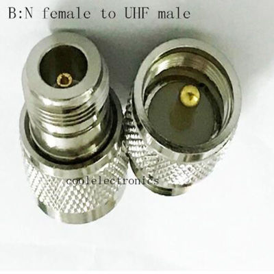 2pcs N Male Female to UHF PL259 Male UHF SO239 Female straight RF Coaxial Cable Connector Adapter