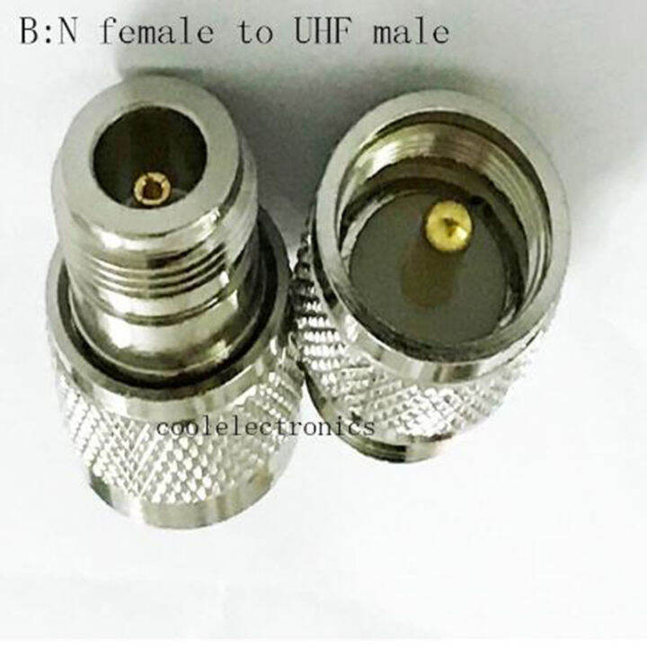 2pcs-n-male-female-to-uhf-pl259-male-uhf-so239-female-straight-rf-coaxial-cable-connector-adapter