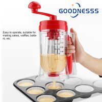 เครื่องจ่ายแป้งเค้กแพนเค้ก,เครื่องผสมแป้งแบบใช้มือถือแพนเค้ก Cupcake Batter Mixer Dispenser เครื่องปั่น Baking Tool สำหรับเค้ก Make