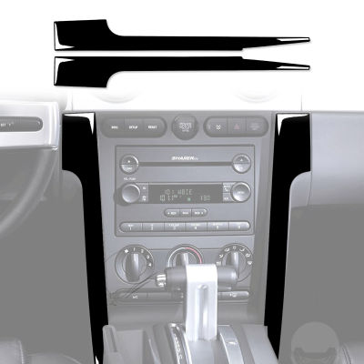 สำหรับฟอร์ดมัสแตง2005 2006 2007 2008 2009แผงหน้าปัดแผงควบคุมแถบด้านข้างปกตัดสติกเกอร์รูปลอกอุปกรณ์เสริมในรถยนต์ ABS