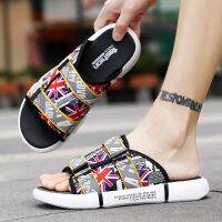 【Hot Sale】 Internet celebrity super hot slippers mens summer outdoor tide brand sports beach sandals non-slip