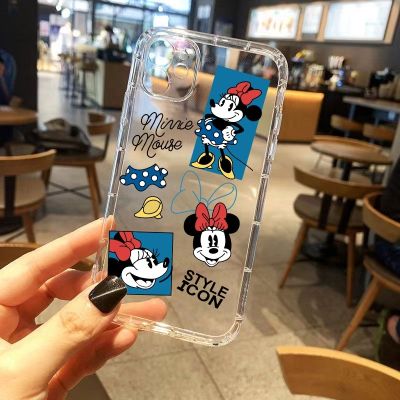 เคสiPhone7 สไตล์เกาหลี พิมพ์ลาย ความกดอากาศ ฝาครอบป้องกันการตก ของแท้ เคสโทรศัพท์มือถือนิ่ม แบบใส ลายการ์ตูนมินนี่เมาส์ สําหรับ เคสไอโฟน11 โทรศัพท์ ip i 6s 7 8 plus 11 เคสไอโฟน 13 เคสไอโฟน 12 pro max mini เคสไอโฟน7พลัส xs XR iPhone 14 case เคสโทรศัพท์