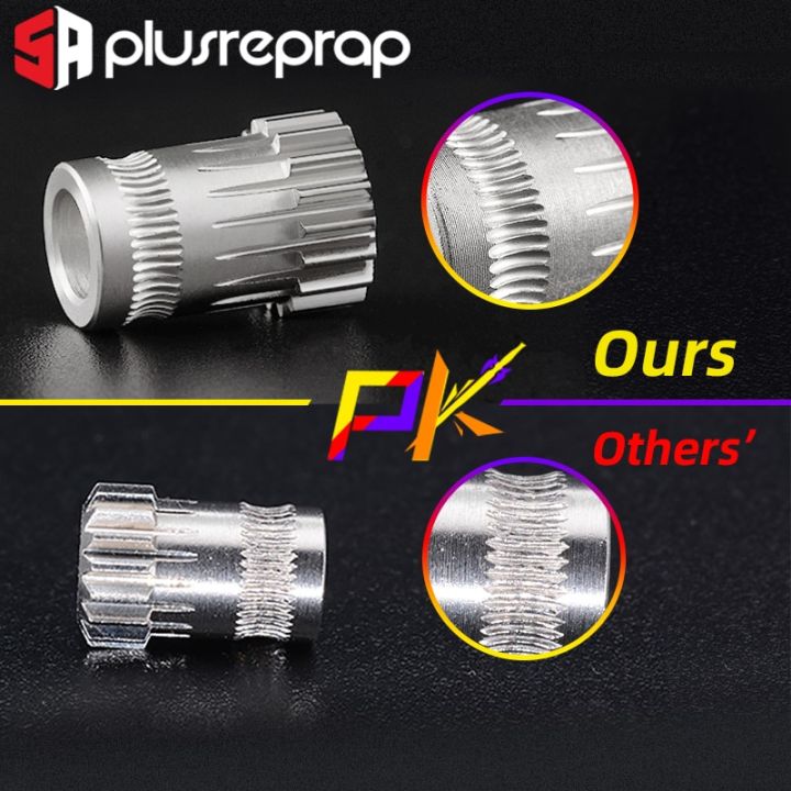 ชิ้นส่วนเครื่องพิมพ์3d-เกียร์อัดขึ้นรูปคู่ชุดเครื่องอัดรีดไดรฟ์คู่ระยะสั้นสำหรับอุปกรณ์ให้อาหารโดยตรง-ธนู