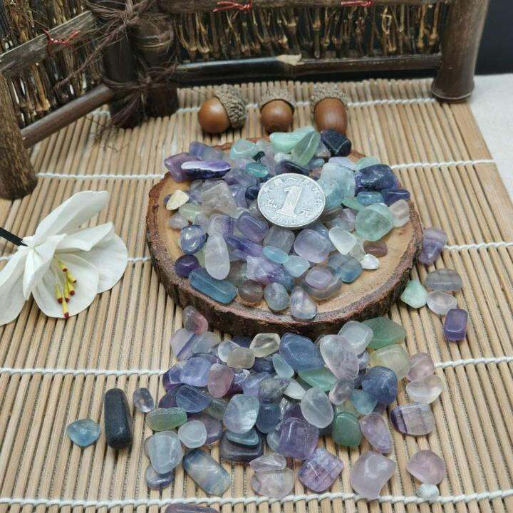 กรวดธรรมชาติคุณภาพ-fluorite-fluorite-คริสตัลหิน-purify-degaussing-หิน-rubble-aquarium-adorned-energy