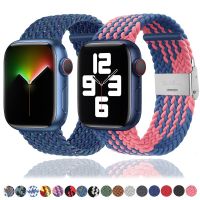 Braided Loop Strap For Apple Watch Band Series 8 7 6SE543 Ultra 49mm Nylon Elastic Bracelet iWatch 44mm 40mm 38mm 42mm 41mm 45mm Straps