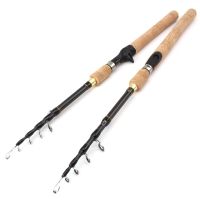 Promotion!  1.8m 2.1m 2.4m 2.7m Spinning Fishing Rod M power Hard Telescopic Carbon pole wooden handle