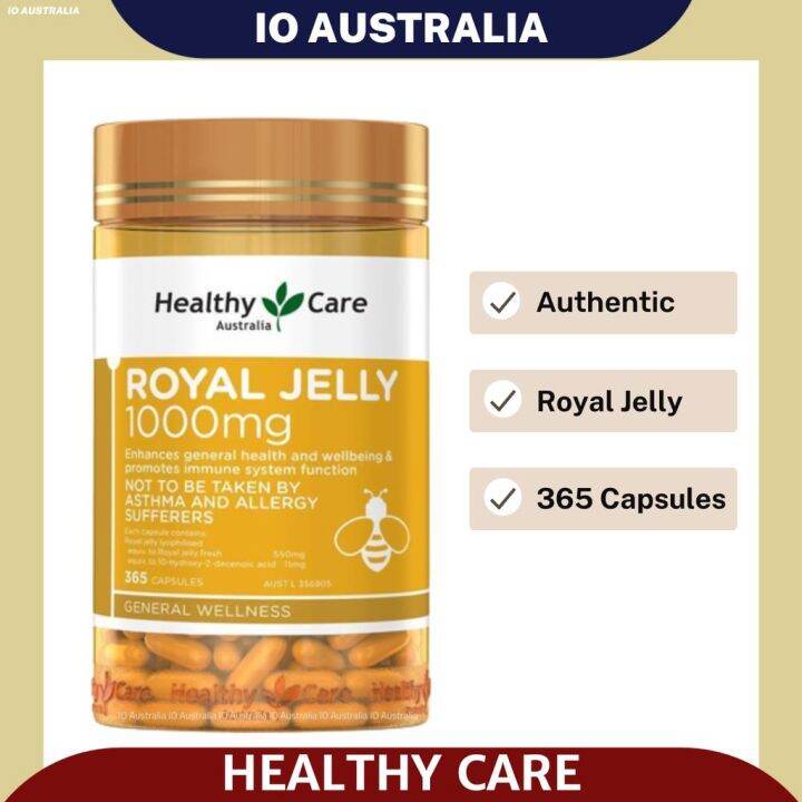 Healthy Care Royal Jelly 1000 365 Capsules | Lazada