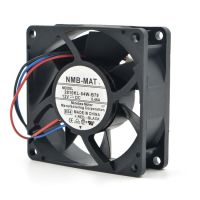 NMB 7025 7เซนติเมตรลูกคู่12V0.46A ปริมาณอากาศสูง CPU เซิร์ฟเวอร์พัดลม2810KL-04W-B79