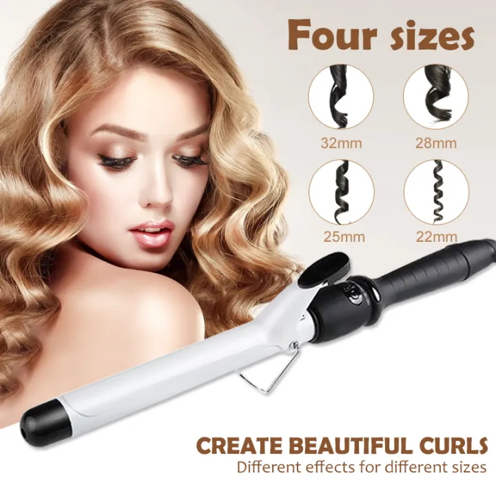 Curl Electric Ceramic Hair Curler Spiral Rollers Curling Iron Wand Salon  Styling Tools Mesin Rambut Non Damage Care For Temperature Adjustable  Shopee Malaysia | Professional Hair Curler Electric Curling Iron Hair  Ceramics