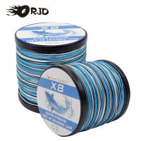 ORJD 8 Strands ตกปลาสายถัก Multifilament 100M ปลาคาร์พตกปลาญี่ปุ่น ided Wire อุปกรณ์ตกปลา Bluewhite PE Line