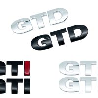 Hot New Car Styling Metal Sticker Tail Emblem Badge Rear Decal For VW GTD GTI Logo Polo Golf 5 7 Passat B5 6 Tiguan MK5 6 Jetta Beetle