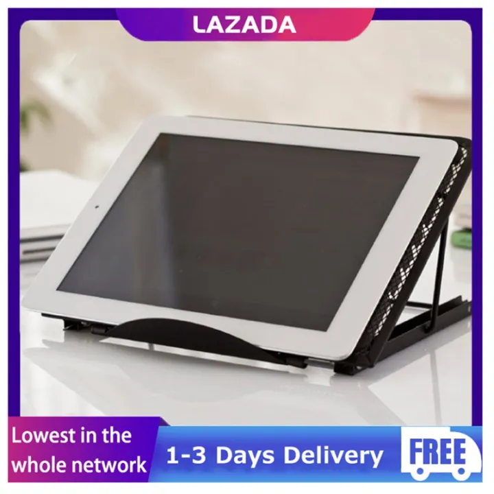 [Ready Stock]Adjustable Laptop Stand Mesh Ventilated Folding Desktop