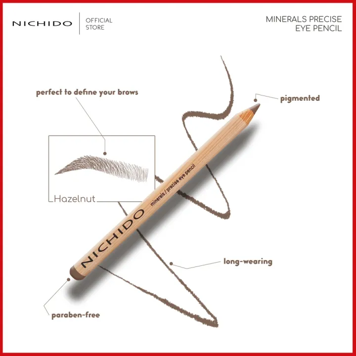 Eyebrow pencil NICHIDO Minerals Precise Eye Pencil Hazelnut Lazada PH