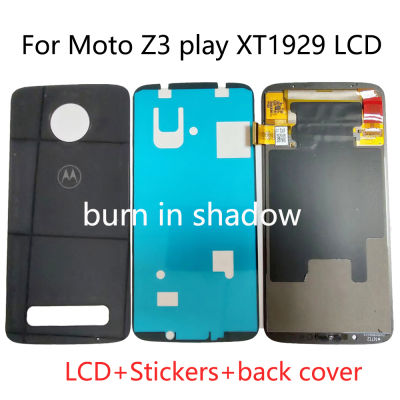 6.01 "AMOLED ต้นฉบับสำหรับ Motorola Moto Z3 Play จอแสดงผล LCD Z3play XT1929ที่มีการเผาไหม้-เงาหน้าจอสัมผัสเครื่องอ่านพิกัด