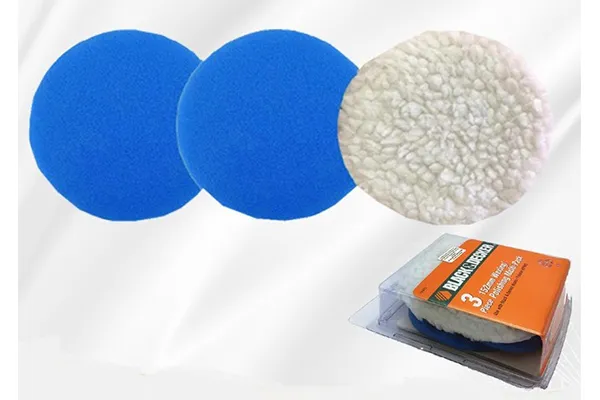 BLACK & DECKER 74-603 152MM WAXING POLISHING MULTI-PACK 3PC FOR KP600 POLISHING  PAD WAXING PAD WOOL BONNET