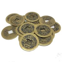 1-10 ชิ้น/ล็อต 23 มม.จีน Feng Shui Lucky Ching/เหรียญโบราณชุดการศึกษาสิบจักรพรรดิโบราณโชคลาภเงิน Kang Xi-TIOH MALL