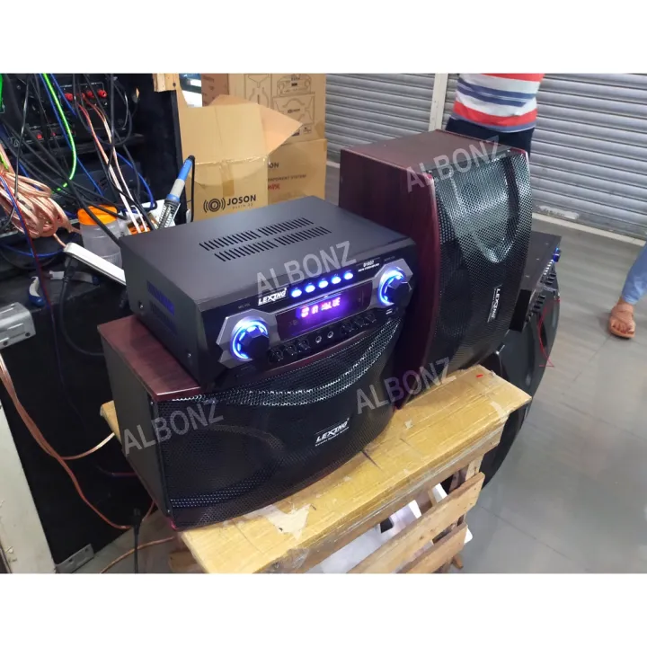 D1037 AC/DC Amplifier with Speaker Set Karaoke Stereo Amplifier | Lazada PH