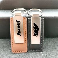 【CW】 Metal leather Car Keychain Chain Rings JIMNY JA11 JB31 JB33 JB43 JB23 JB64 JB74 key chain accessories