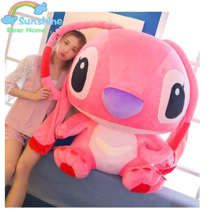 pink stitch stuffed toy