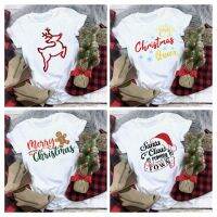 pp พร้อมส่งเสื้อยืดคริสมาส Merry Christmas Day ผ้า Cotton ใส่ได้ทั้งแบบธรรมดาและใส่แบบ