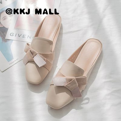 KKJ MALL รองเท้า รองเท้าแตะ ธรรมดา ใส่เดินทาง แฟชั่น เกาหลี สวยๆ ผู้หญิง ลากครึ่ง