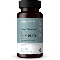 Amazon Elements Organic Whole Food B Complex 60 Tablets