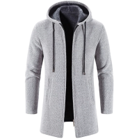 ร้อน, ร้อน★Autumn And Winter Cashmere Mens Cardigan Chenille Outer Sweater Sweater Sweater Coat Windbreaker