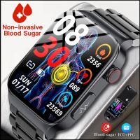 Blood Glucose Smart Watch Men Body Temperature ECG Monitor Non-Invasive Blood Sugar Watches Men IP68 Waterproof Smartwatch Women