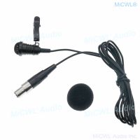 WMS60 Cardioid Tiel Clip Lapel Microphone for AKG Samson Lavalier Wireless BeltPack System mini 3Pin Black