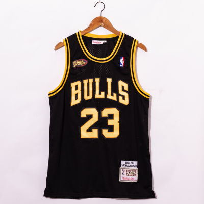 Top-quality Hot Sale Mens Chicago Bulls 23 Michael Jordann Mitchell Ness 1997-98 Hardwood Classics Jersey - Black