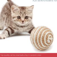 Sisal Balls Pet Cat Toy Kitten Play Balls Activity Toys Funny Chew Balls Cat Ball Toy Animals Products Dog Accessory 1PC Toys