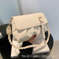 hot【DT】✶  Womens Shoulder  Female 2022 New Fashion Crossbody Pleated with