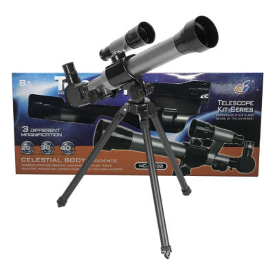 Telescope for Kids 20x-30x-40x Astronomical Telescope with Foldable Tripod Adjustable Finderscope for Schools Education Concerts Observation Kits with Compass practical