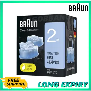 Braun Clean & Renew Refills 2 Cartridges 5.7 oz each