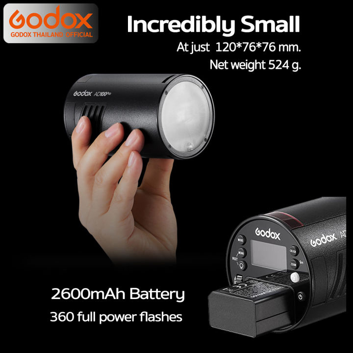 godox-flash-ad100pro-ttl-hss-pocket-flash-รับประกันศูนย์-godox-thailand-3ปี-ad100-pro