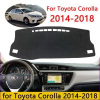 Car Dashboard Cover Mats Avoid Light Pad Instrument Platform Desk Carpets For Toyota Corolla 2014-2018 2019 2020 Essories