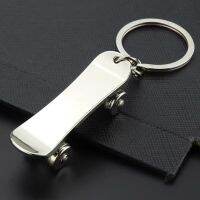 พวงกุญแจสเก็ตบอร์ดนิ้วสีสันสดใส Creative Solid Color Scooter keyring จี้ของขวัญ keychain