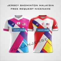 2023 NEW   fashion 2023 Jersey BADMINTON MALAYSIA 2023-2023 FREE REQUEST NICKNAME-QUALITY SUPER!!! Size S-5XL Unisex 3D  (Contact online for free design of more styles: patterns, names, logos, etc.)