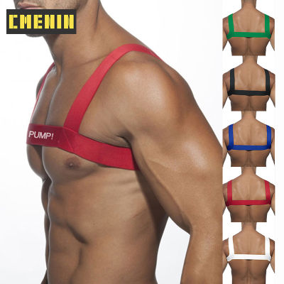 [CMENIN Official Store] PUMP 1Pcs Nylon แฟชั่นเซ็กซี่ผู้ชายถังปาร์ตี้สายรัดสายรัดไหล่ระบายอากาศยืดหยุ่น Clubwear ร่างกายหน้าอกเชือกแขวนคอ PU5502