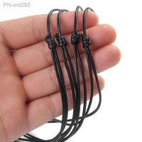Sansango 100pcs 1.5mm Black Wax Cord Necklace Cord Length Adjustable For DIY Craft Jewelry Making Ornament Accessories