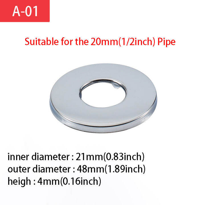 สแตนเลสแผ่นปิดที่เปิดขวด-escutcheon-ฝาครอบหน้าแปลนพร้อม-grip-sure-grip-สำหรับ1-2-3-4-1-ทองแดง-pex-cpvc-ท่อครอบคลุม