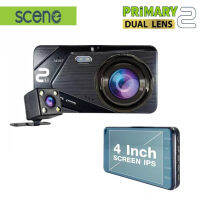 กล้องติดรถยนต์ SCENE CAR CAMERA DUAL PRIMARY 2Li FULL HD  เมนูภาษาไทย (ฟรี MicroSD 32GB)